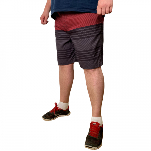 Пляжные мужские шорты True Nation – стильный принт-имитация эффекта Доплера №202
