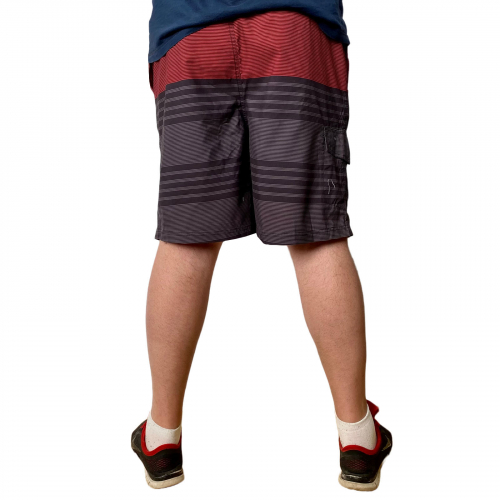 Пляжные мужские шорты True Nation – стильный принт-имитация эффекта Доплера №202