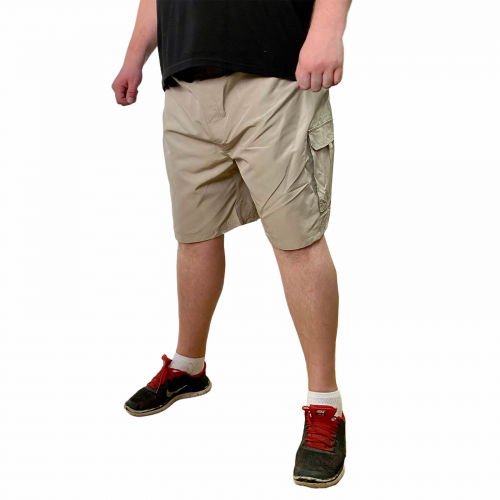 Ультралёгкие мужские шорты Harbor Bay – расцветка хаки песок + объемные накладные карманы. Бонус: высыхают быстрее обычных №800