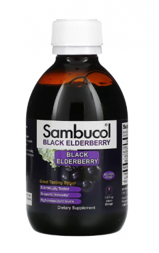 Sambucol, сироп из черной бузины, 230 мл (7,8 жидк. унции)
