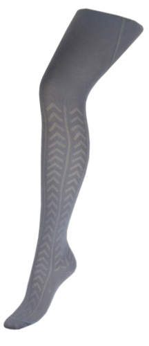 Колготки Para Socks K2D8 Ажур Т.Серый 158-164