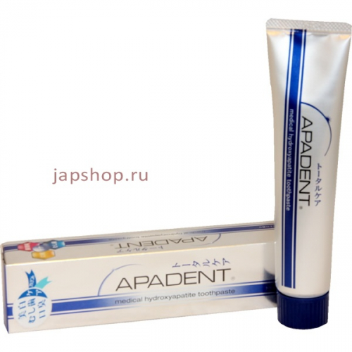 Apadent Total Care Зубная паста, реминерализирующая, медицинская гидроксиапатитовая, лечебно-профилактическая, 120гр (4987643123043)