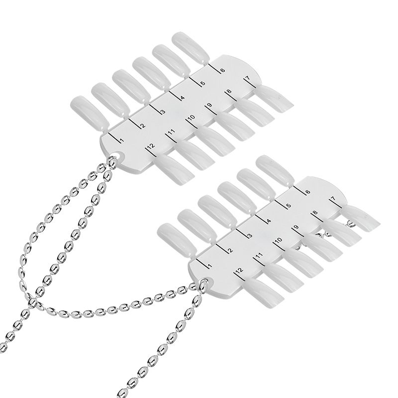 Kristaller Палитра для лаков на цепочке, 24 цвета, белый