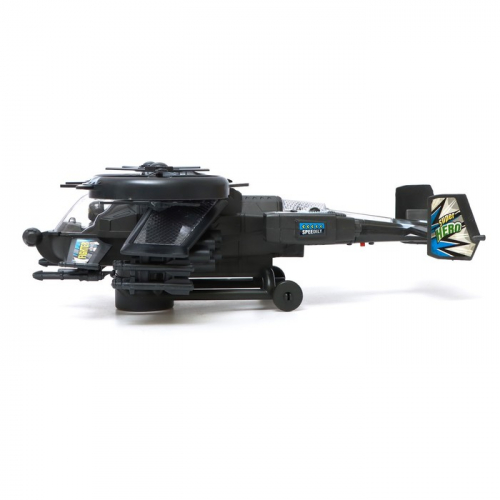 Вертолёт «Боец», работает от батареек, свет и звук, цвет чёрный