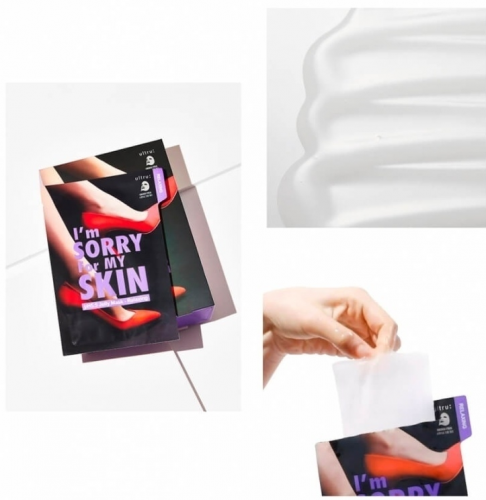 ULTRU / Маска тканевая/ Маска косметическая I'm Sorry For My Skin pH5.5 Jelly Mask-Relaxing (Shoes), 33 мл./10шт.