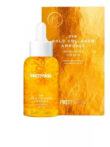 PRETTYSKIN/Омолаживающая сыворотка с золотом и коллагеном 24K Gold Collagen Ampoul. 50 мл.