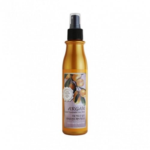 Welcos /Cпрей для волос с аргановым маслом и золотом. Welcos Confume Argan Gold treatment Hair Mist. 200 мл.
