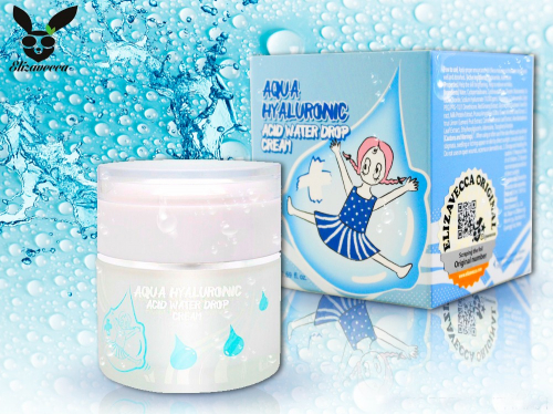 (Китай) Крем для лица увлажняющий гиалуроновый Elizavecca Aqua Hyaluronic Acid Water Drop Cream 50мл
