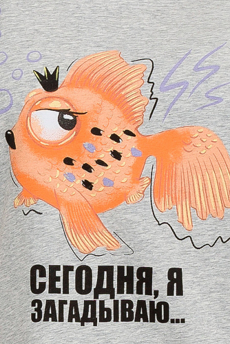 Комплект (Футболка+Бриджи) #749848Светло-серый