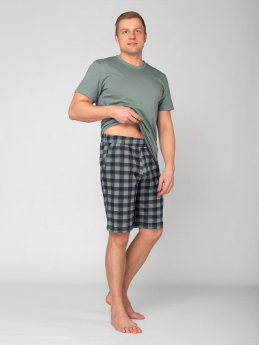 Пижама мужская кулирка с шортами 
