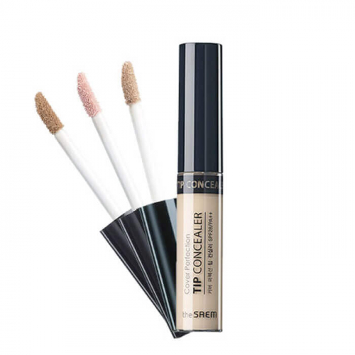Жидкий консилер The Saem Cover Perfection Tip Concealer 01 Clear Beige