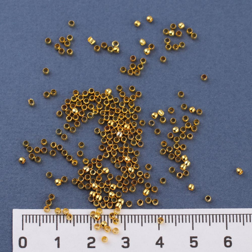 Зажим для бус 0,1 мм 20 гр золото
