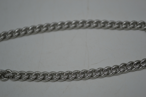 Цепочка родиевое покрытие среднее плетение серебро 1 м