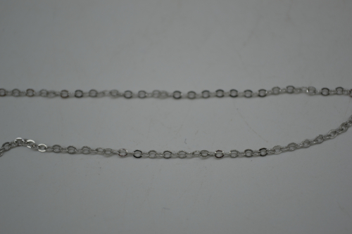 Цепочка родиевое покрытие тонкое плетение серебро 1 м