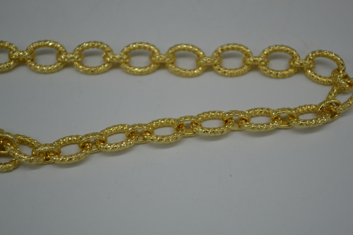 Цепочки родиевое покрытие крупное рефлёное плетение золото 1 м