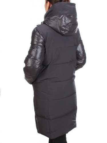 2190 DARK GRAY Пальто женское зимнее AKIDSEFRS (200 гр. холлофайбера) размеры 50
