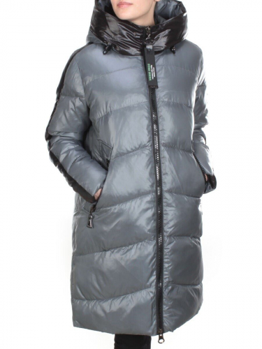 YR-987 GRAY/BLUE Куртка зимняя женская COSEEMI (200 гр. холлофайбера) размер 54
