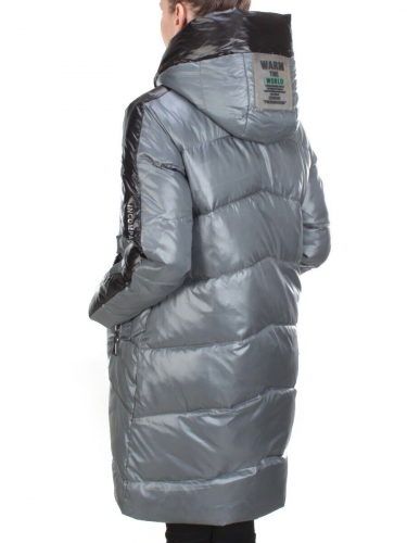 YR-987 GRAY/BLUE Куртка зимняя женская COSEEMI (200 гр. холлофайбера) размер 54