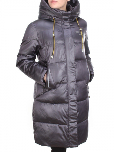 YR-956 DARK GRAY Пальто зимнее женское АЛИСА (200 гр. холлофайбера) размер 54/56