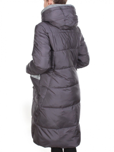 2115 DARK GRAY Пальто зимнее женское MELISACITI (200 гр. холлофайбера) размер 48
