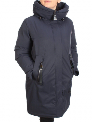 H 915 DARK BLUE Куртка зимняя женская MAYYIYA (200 гр. холлофайбера) размер 56