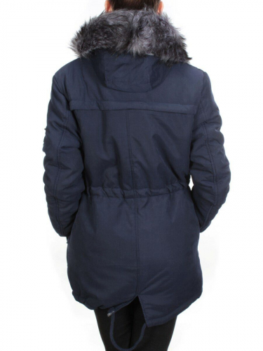 533 DARK BLUE Куртка парка зимняя женская KSV (100 гр. тинсулейт + искусственный мех) размер 50/52