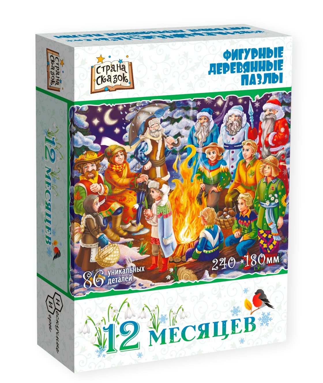 Страна сказок. Фигурный деревянный пазл