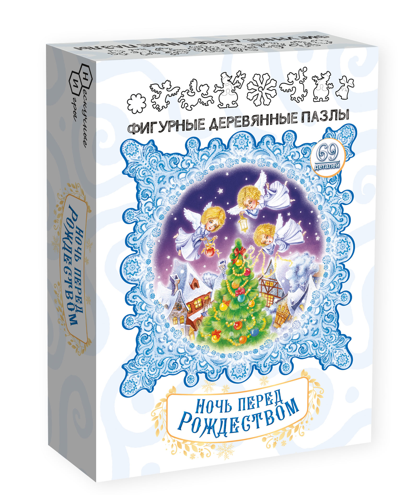 Фигурный деревянный пазл
