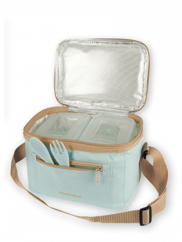 0020-2500-3 Ланч-сумка с контейнерами, голубая
