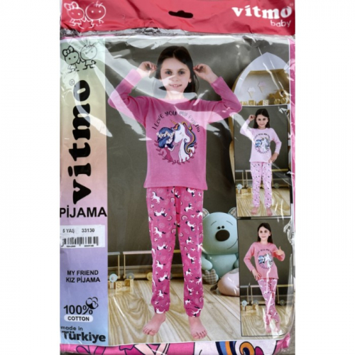 33130-2 Пижама для девочек Vitmo