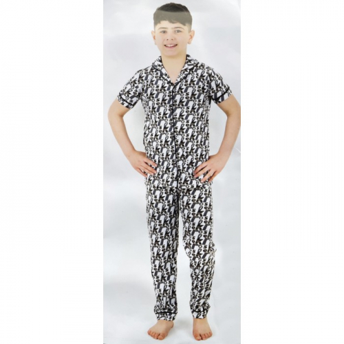 30528-1 Пижама на пуговицах для мальчиков Vitmo