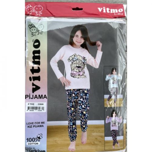 32676-2 Пижама для девочек Vitmo