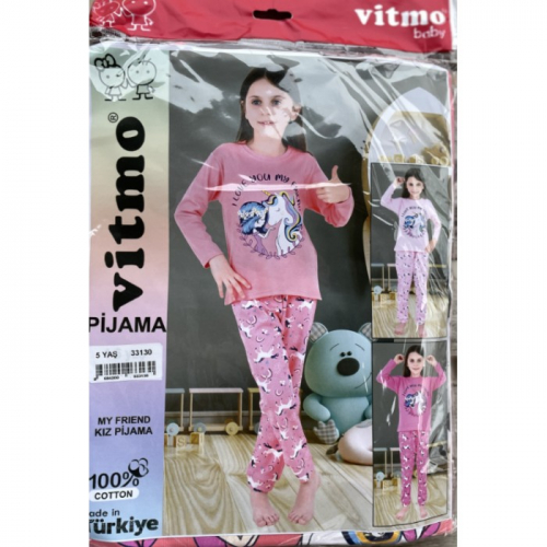 33154-1 Пижама для девочек Vitmo
