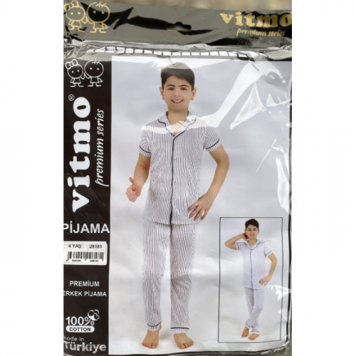 28181 Пижама на пуговицах для мальчиков Vitmo