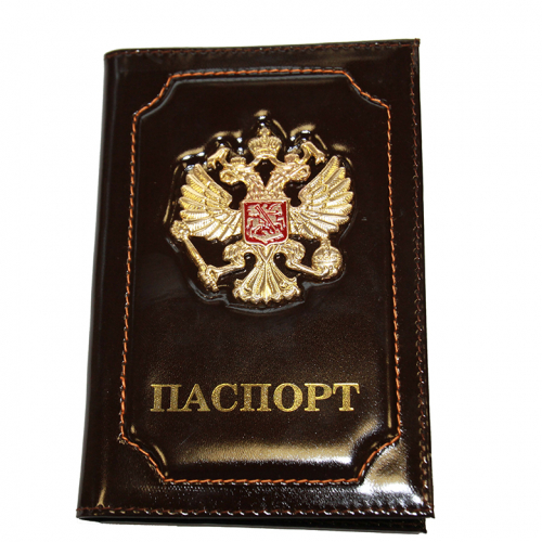 ОГ-20  Обложка  для паспорта с гербом(мет)