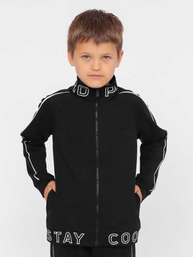 CWJB 90110-22 Комплект для мальчика (толстовка, брюки),черный