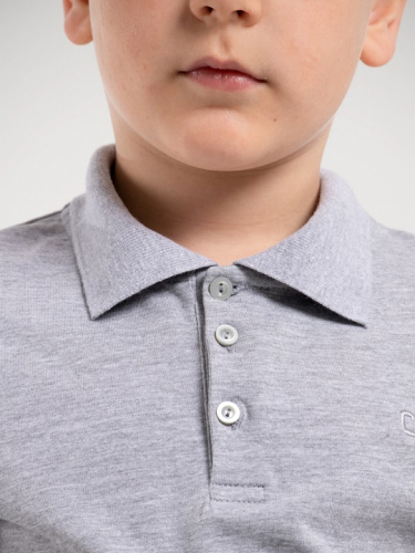 CWKB 63153-11 Рубашка-поло для мальчика,светло-серый меланж