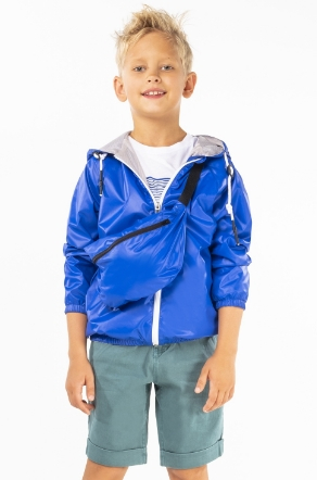100040_BOB_1 Куртка для мальчика, Синий