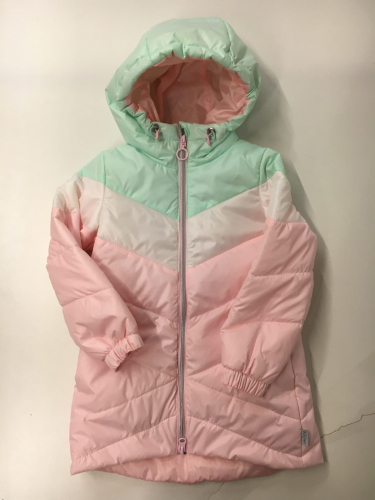 100013_BOG_1 Пальто для девочки, нежно-розовый/яр.розовый принт 