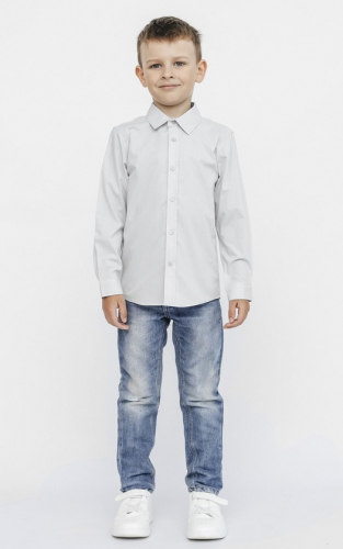 CWJB 63168-23 Рубашка для мальчика,серый