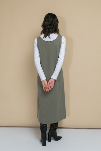 VERY NEAT Платье ЕВТ 5006 оливково-серый