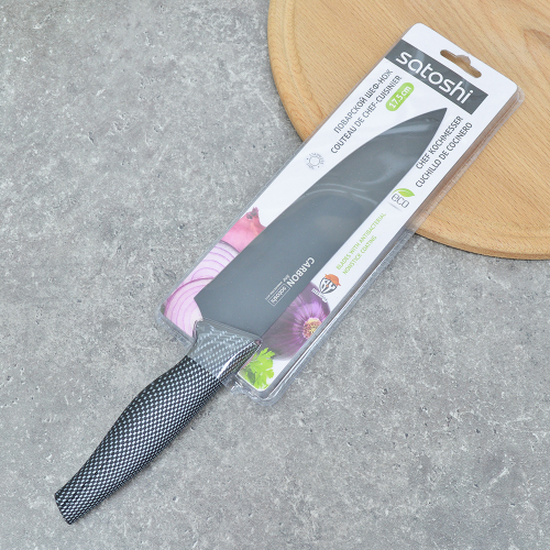 Нож кухонный 17,5см с антиналипающим покрытием Карбон арт. 803074