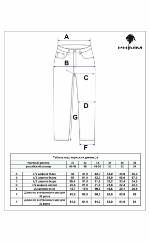 Джинсы P221-0109R blue Primm 2105303531