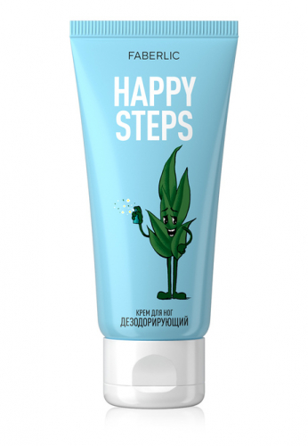 Крем для ног «Дезодорирующий» Happy Steps. Фаберлик