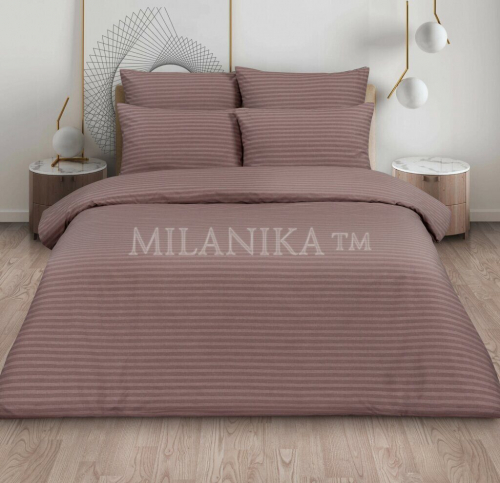 Поплин-страйп Аlice Textile: Какао