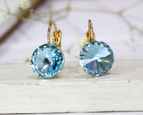 Серьги с кристаллами Swarovski