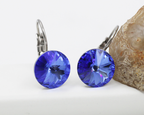 Серьги кристаллами Swarovski