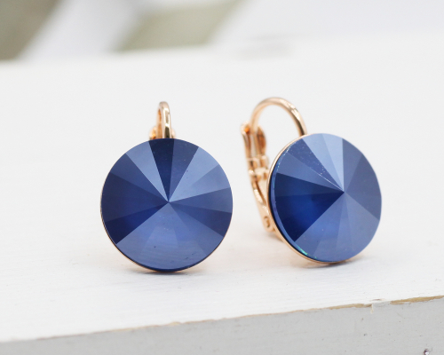 Серьги с кристаллами Swarovski