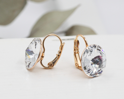 Серьги с кристаллами Swarovski
