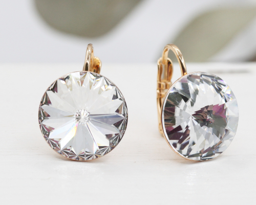 Серьги с кристаллами Swarovski